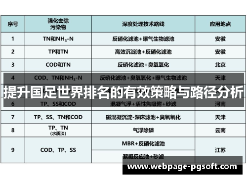 提升国足世界排名的有效策略与路径分析