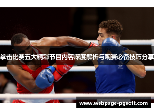 拳击比赛五大精彩节目内容深度解析与观赛必备技巧分享